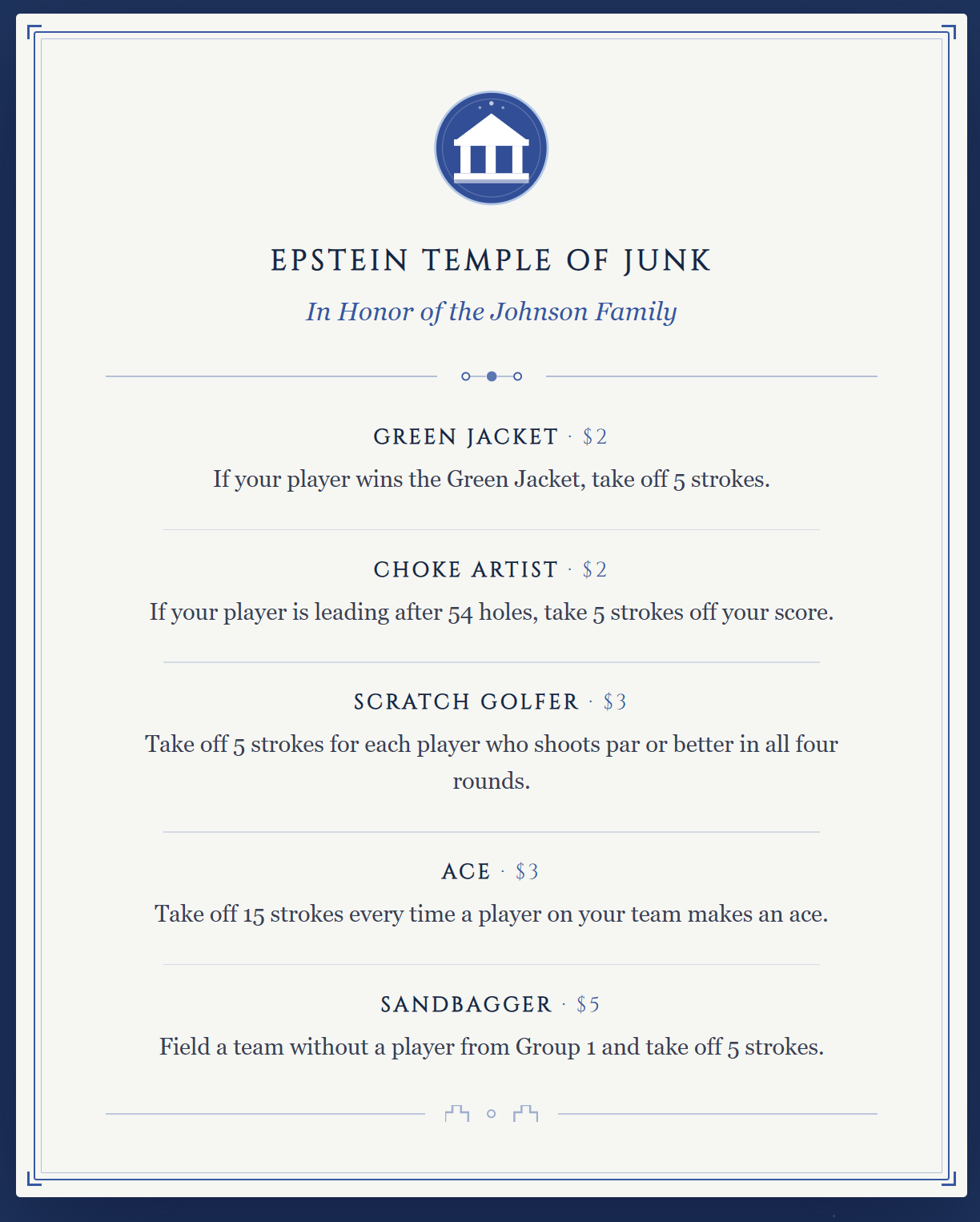 Junk Menu